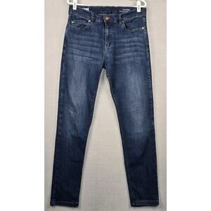 Mugsy Jeans Mens Fultons Size 34x34 (32x32) Stretch Cotton Blend Blue